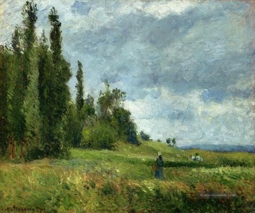  1875 Galerie - ein Teil groettes pontoise grauen Wetter 1875 Camille Pissarro